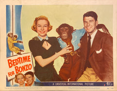 Ronald Reagan and Diana Lynn "Bedtime for Bonzo" original Lobby Card
