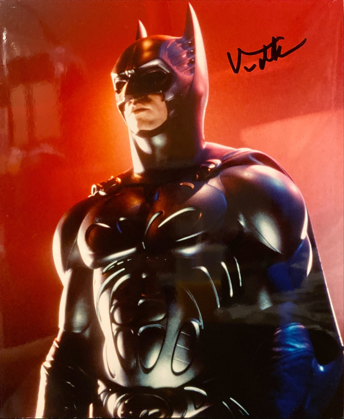 Val Kilmer signed "Batman Returns" movie photo