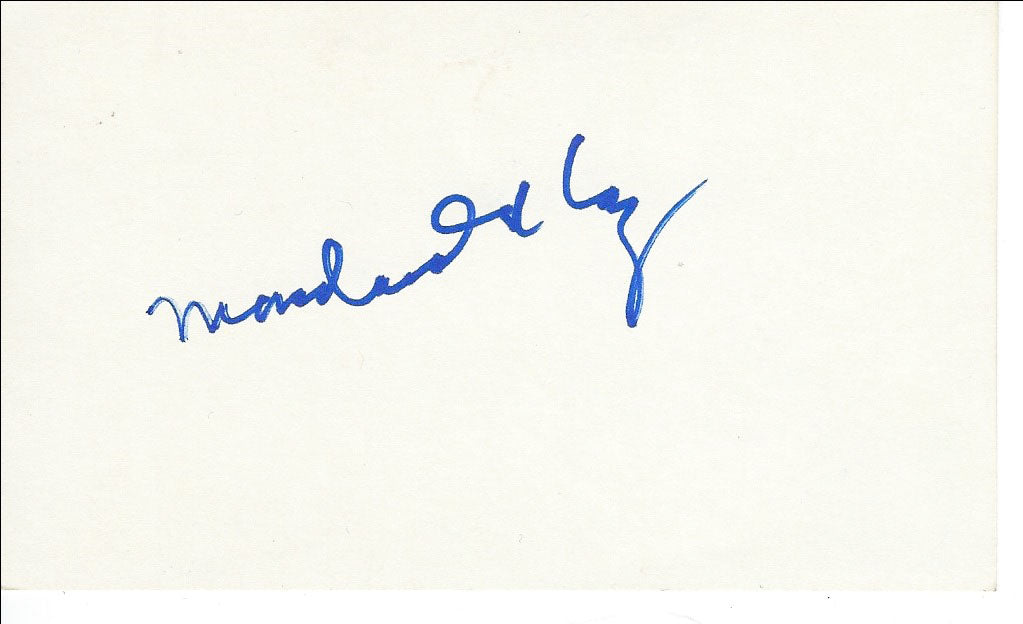 Miracle on 34th Street Macdonald Carey original signature