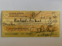 JoAnne  Worley signed check