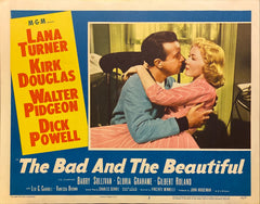 Lana Turner, Kirk Douglas, Walter Pidgeon, and Dick Powell "The Bad and the Beautiful" original Lobby Card