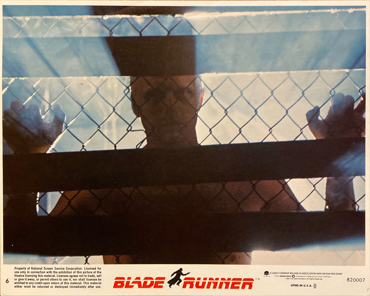 Harrison Ford, Rutger Hauer, and Sean Young "Blade Runner" original mini Lobby Card