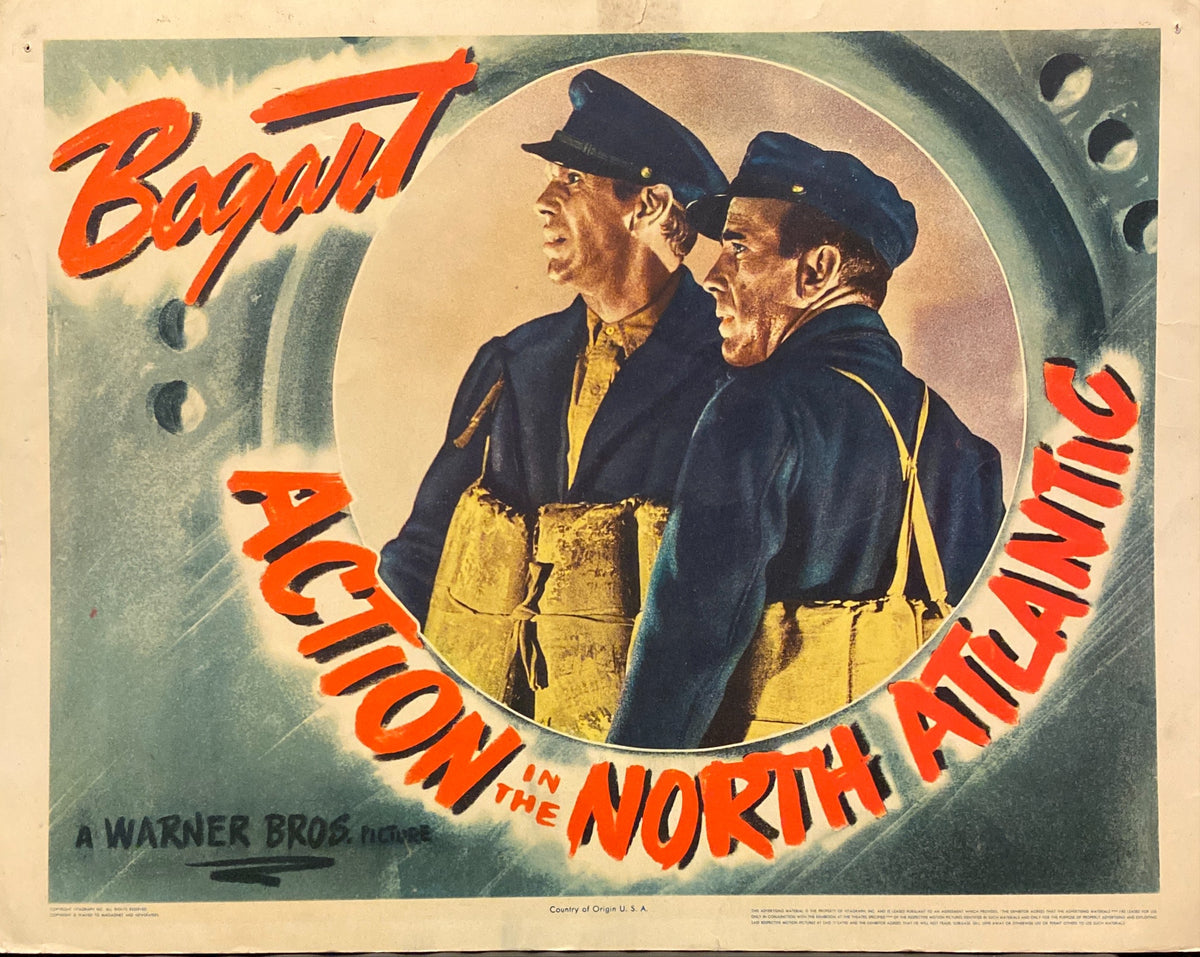 Humphrey Bogart "Action In the North Atlantic" Lobby Card
