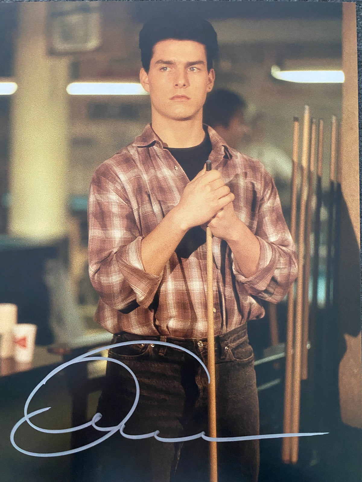 The Color of Money Tom Cruise signed movie photo