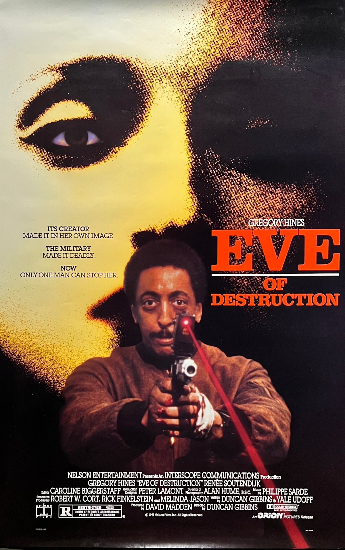 Eve of Destruction 1991 original double-sided movie poster