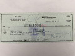 Mel Torme signed check