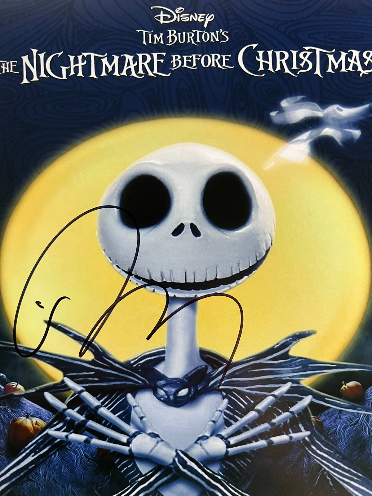 The Nightmare Before Christmas Tim Burton signed photo