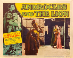 Jean Simmons and Victor Mature "Androcles and the Lion" original lobby card
