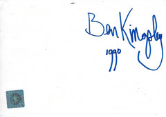 Ironman Ben Kingsley signed photo card
