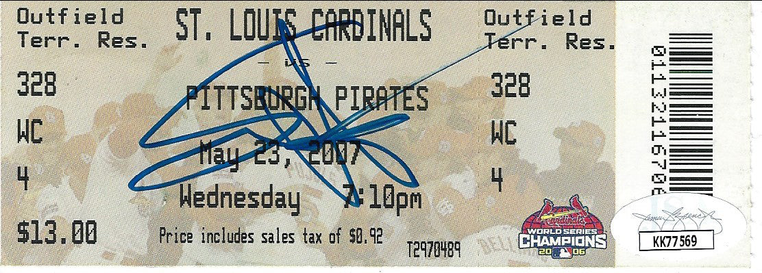 Sammy Hagar signed ticket JSA