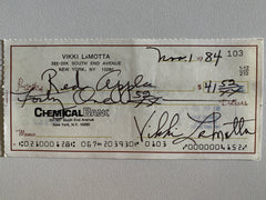 Vikki LaMotta signed check