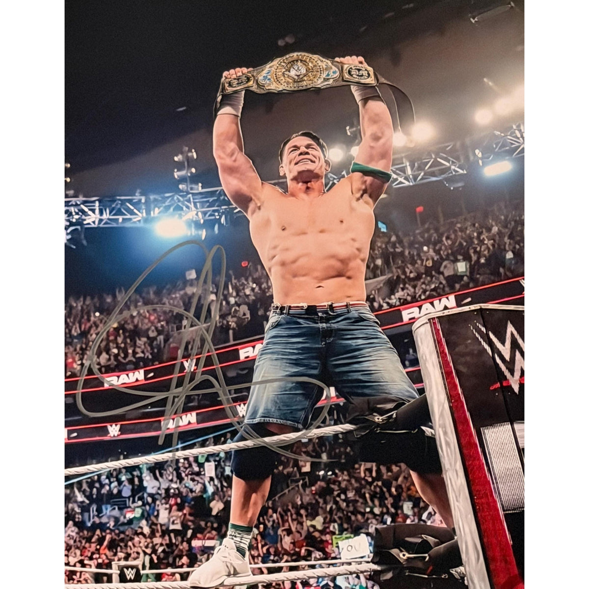 WWE John Cena original autographed photo - framed