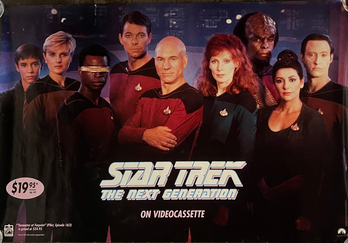 Star Trek The Next Generation on Video Cassette original movie poster
