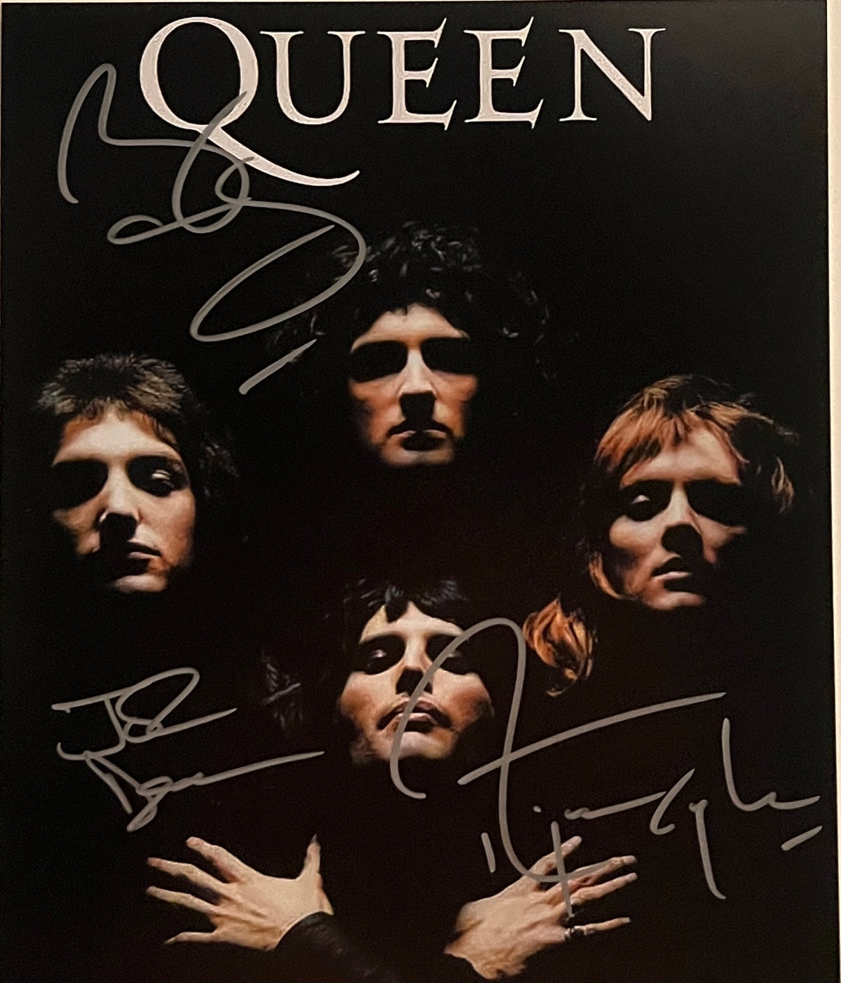 Queen band signed photo