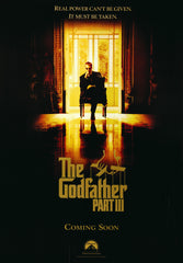 The Godfather Part III 1990 original teaser one sheet poster
