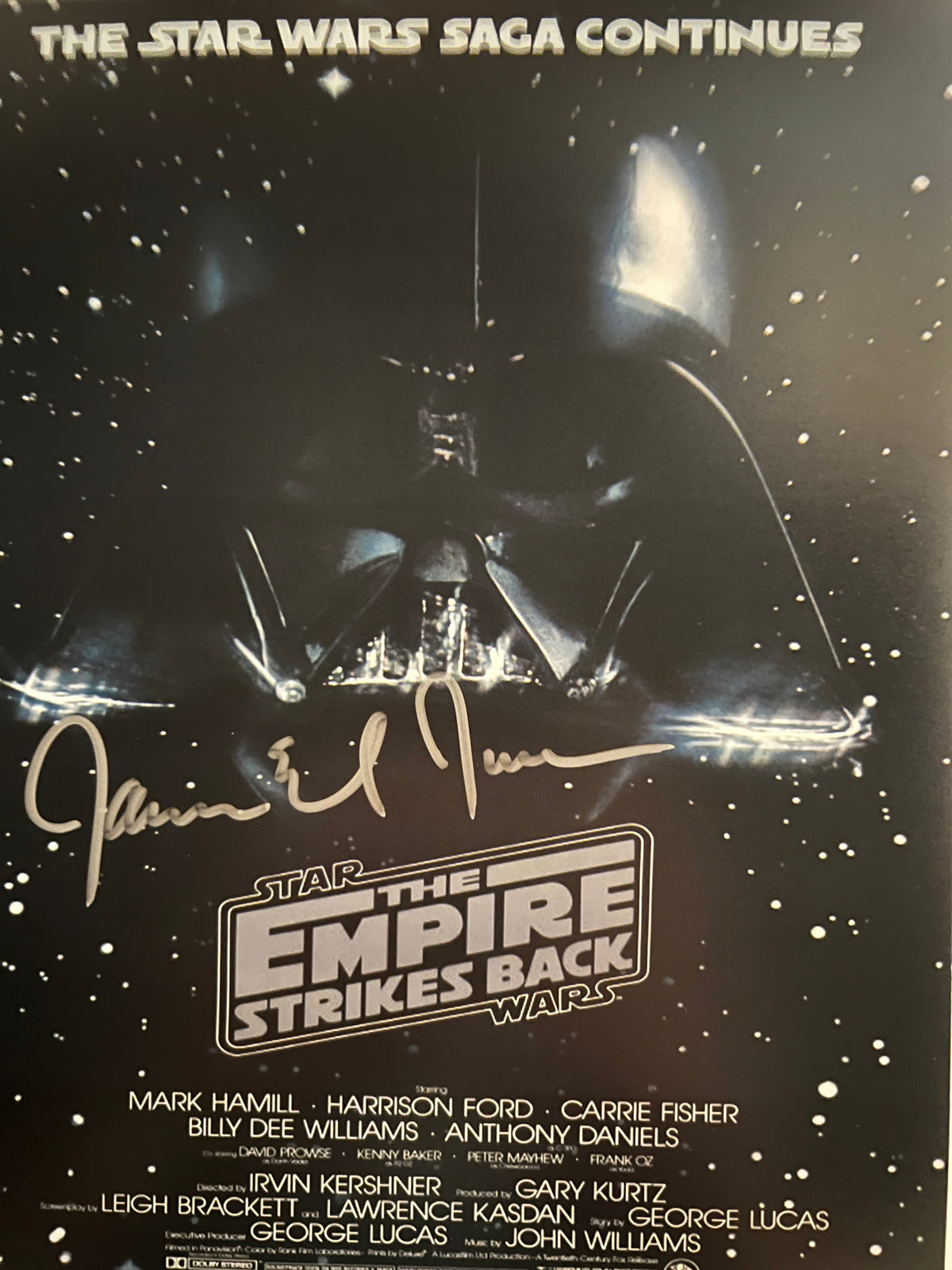 Star Wars James Earl Jones signed photo
