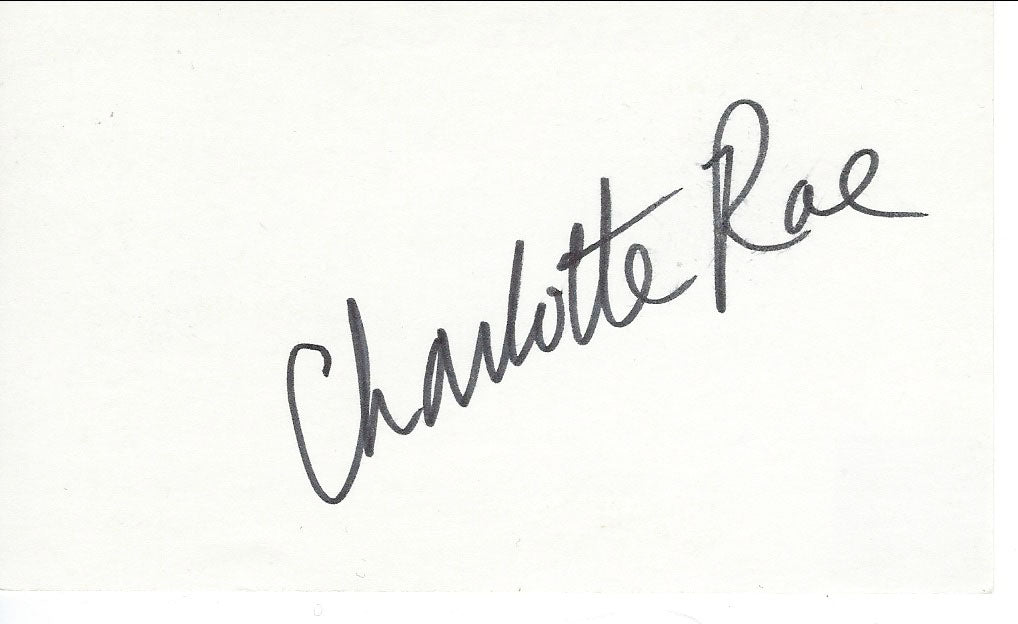The Facts of Life Charlotte Rae original signature