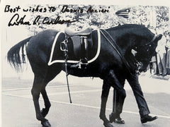 JFK Assassination Arthur Carlson Black Jack Funeral Procession Horse signed photo