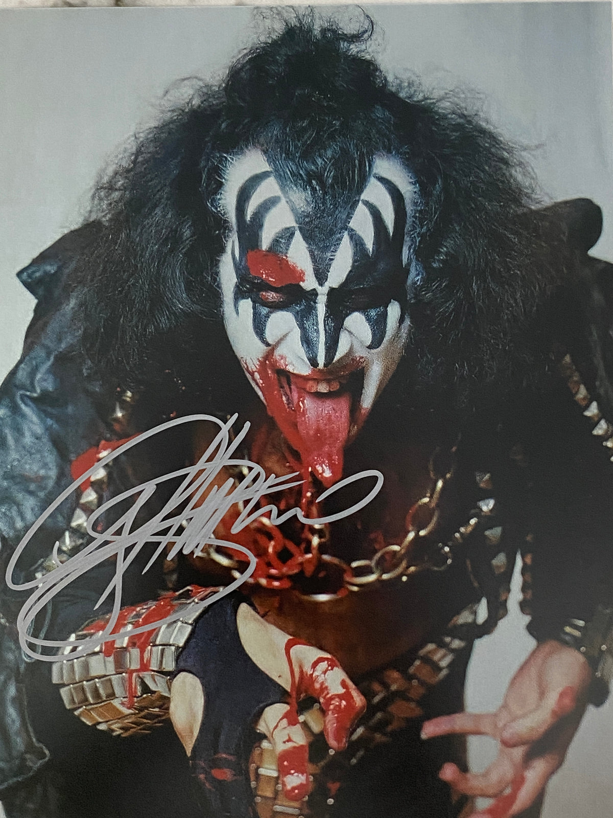 Kiss Gene Simmons signed photo
