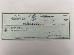 Mel Torme signed check