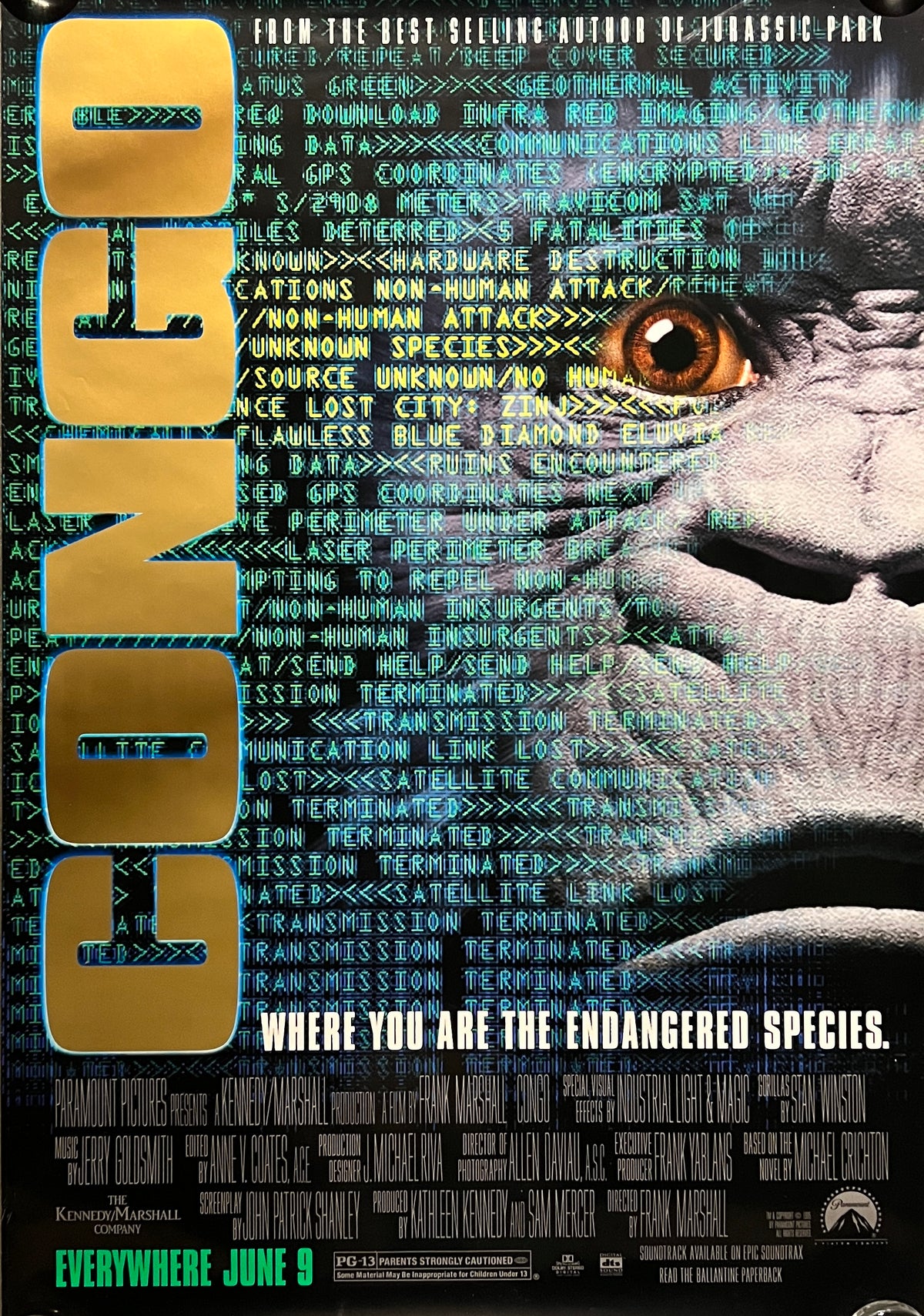 Congo 1994 original movie poster