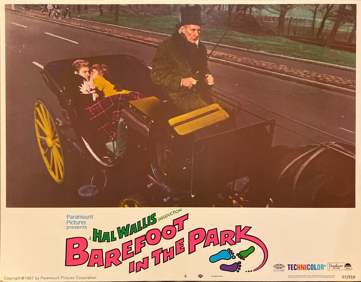 Jane Fonda and Robert Redford "Barefoot in the Park" original Lobby Card