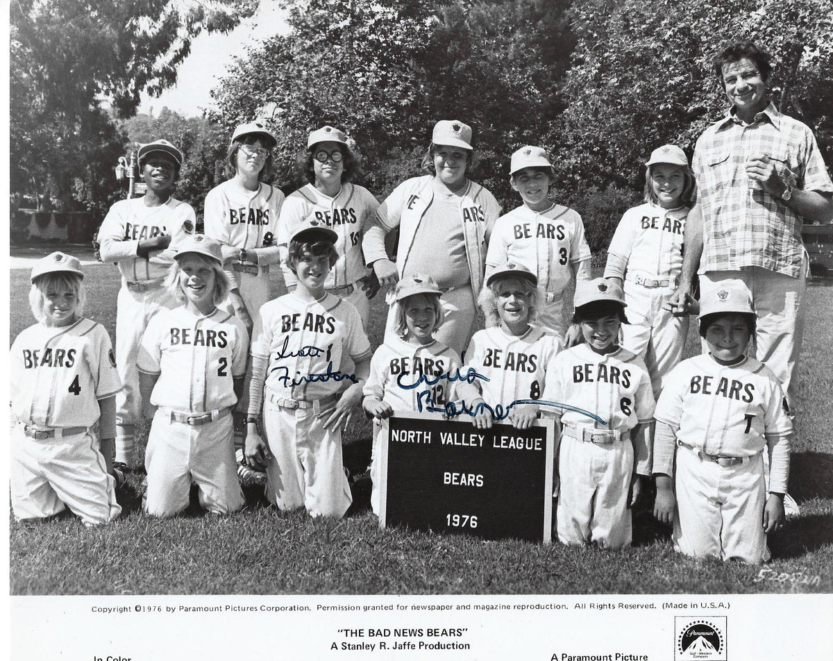 The Bad News Bears Chris Barnes signed movie photo