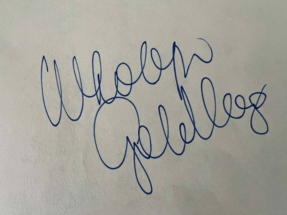 Comedian Whoopi Goldberg autograph