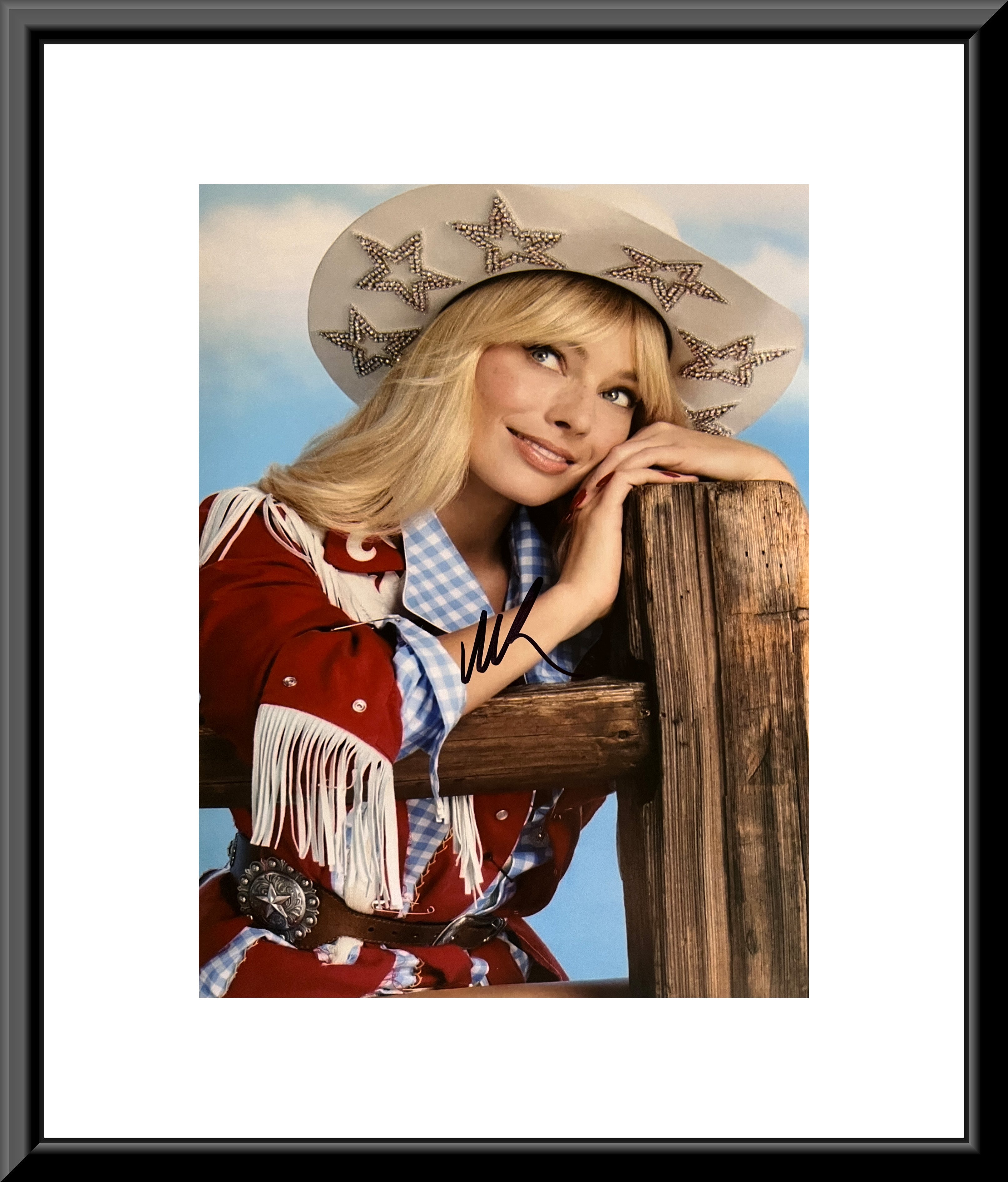 Barbie Margot Robbie signed movie photo