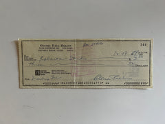 Gloria Pall signed check