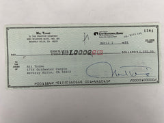 Mel Torme signed check