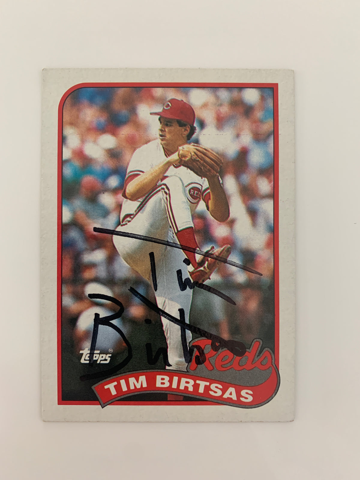 Tim Birtsas signed baseball card - Sports card