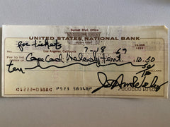 JoAnne  Worley signed check