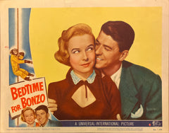 Ronald Reagan and Diana Lynn "Bedtime for Bonzo" original Lobby Card