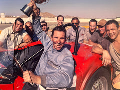 Ford v Ferrari Christian Bale signed photo. GFA Authenticated