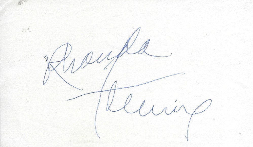 The Last Outpost Rhonda Fleming original signature