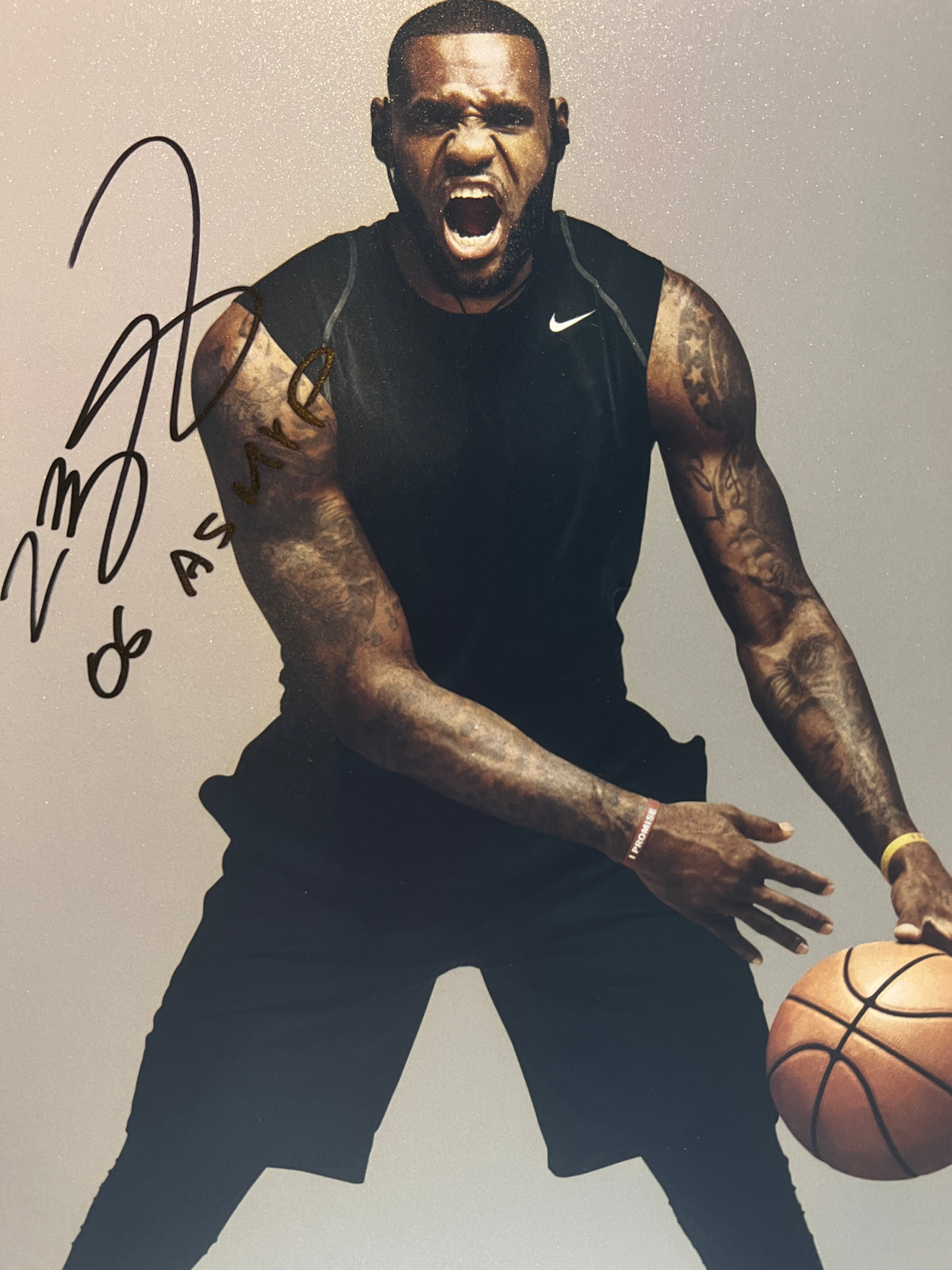 LeBron James signed photo