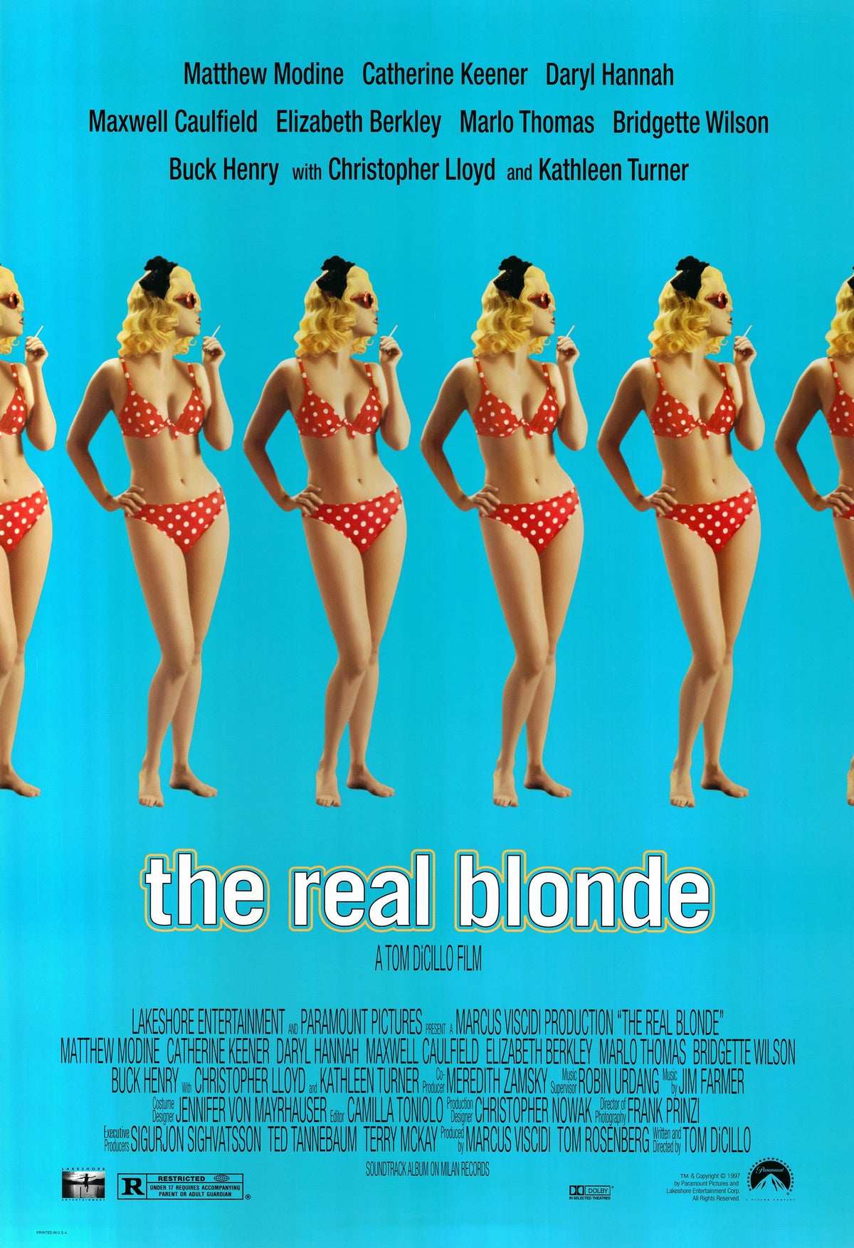 The Real Blonde 1998 original movie poster