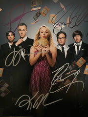 Big Bang Theory cast signed photo