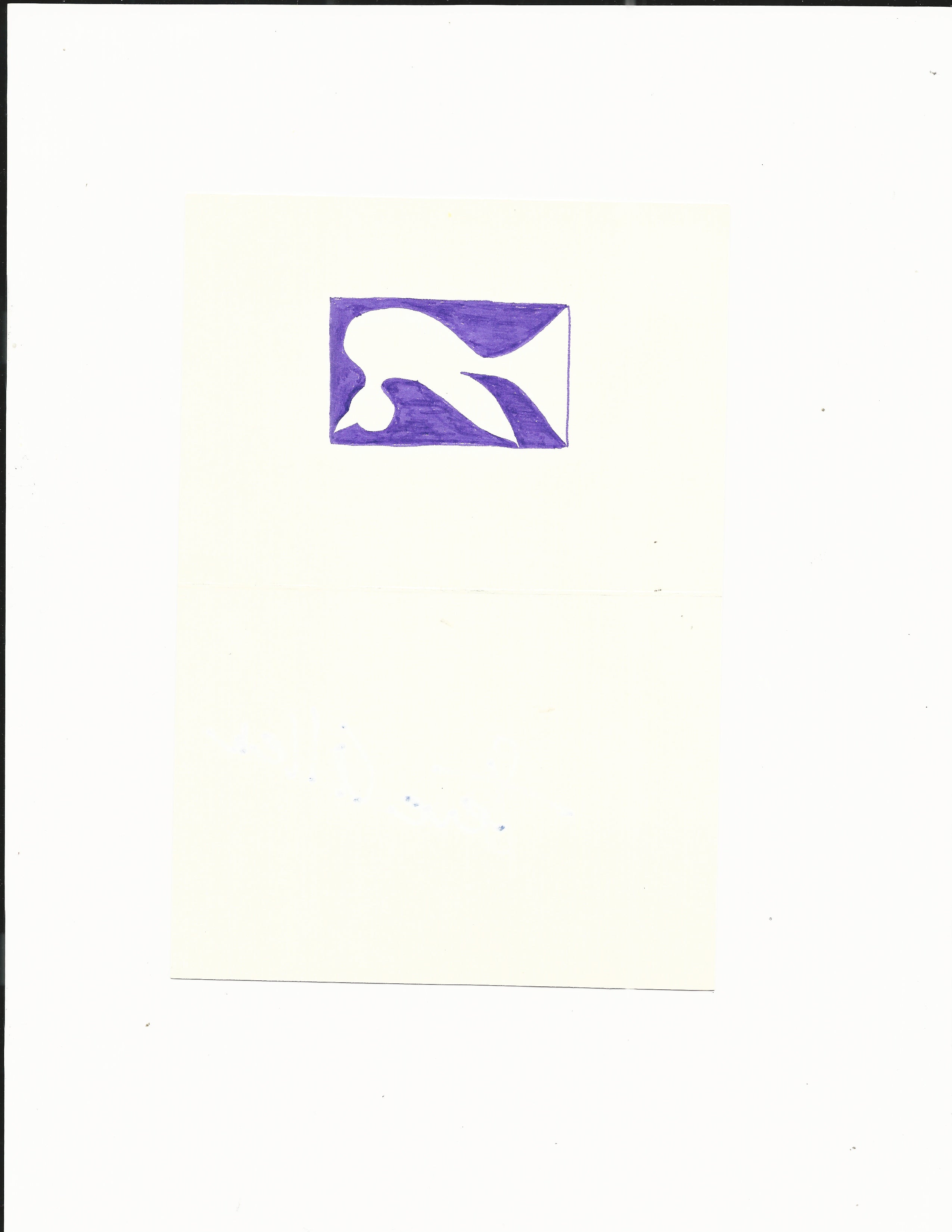 Steve Allen signed hand drawn greeting card