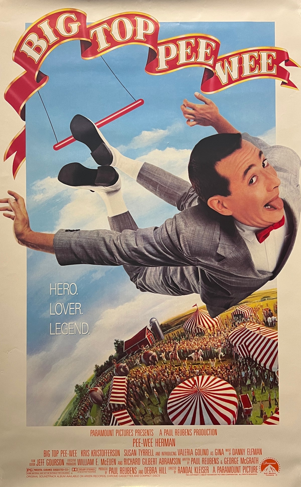 Big Top Pee Wee 1998 original movie poster