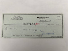 Mel Torme signed check