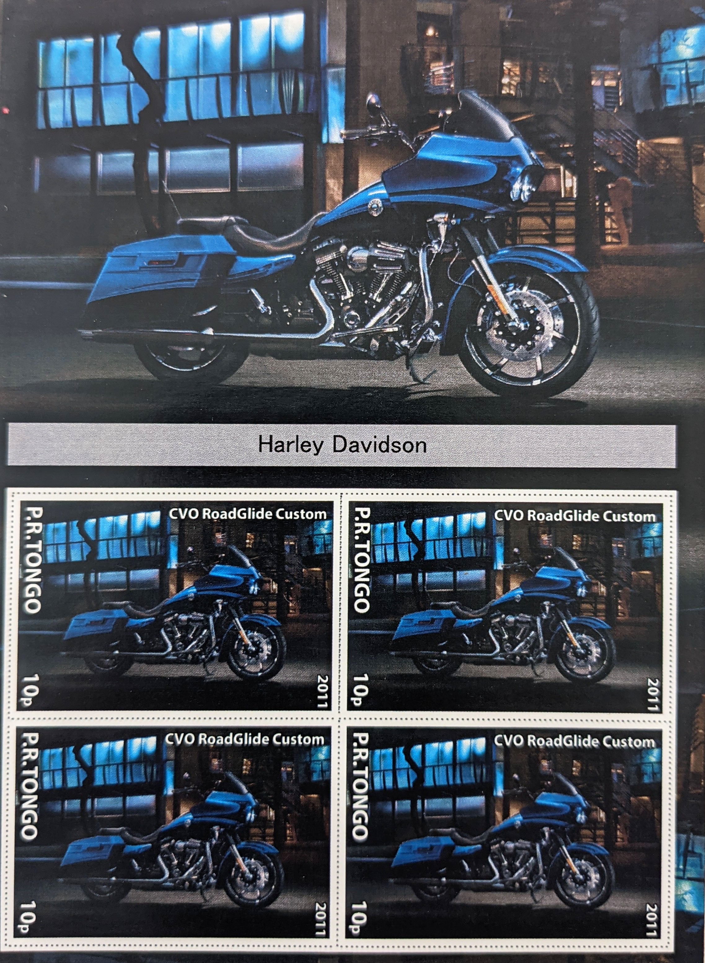 Harley Davidson  Stamp Set