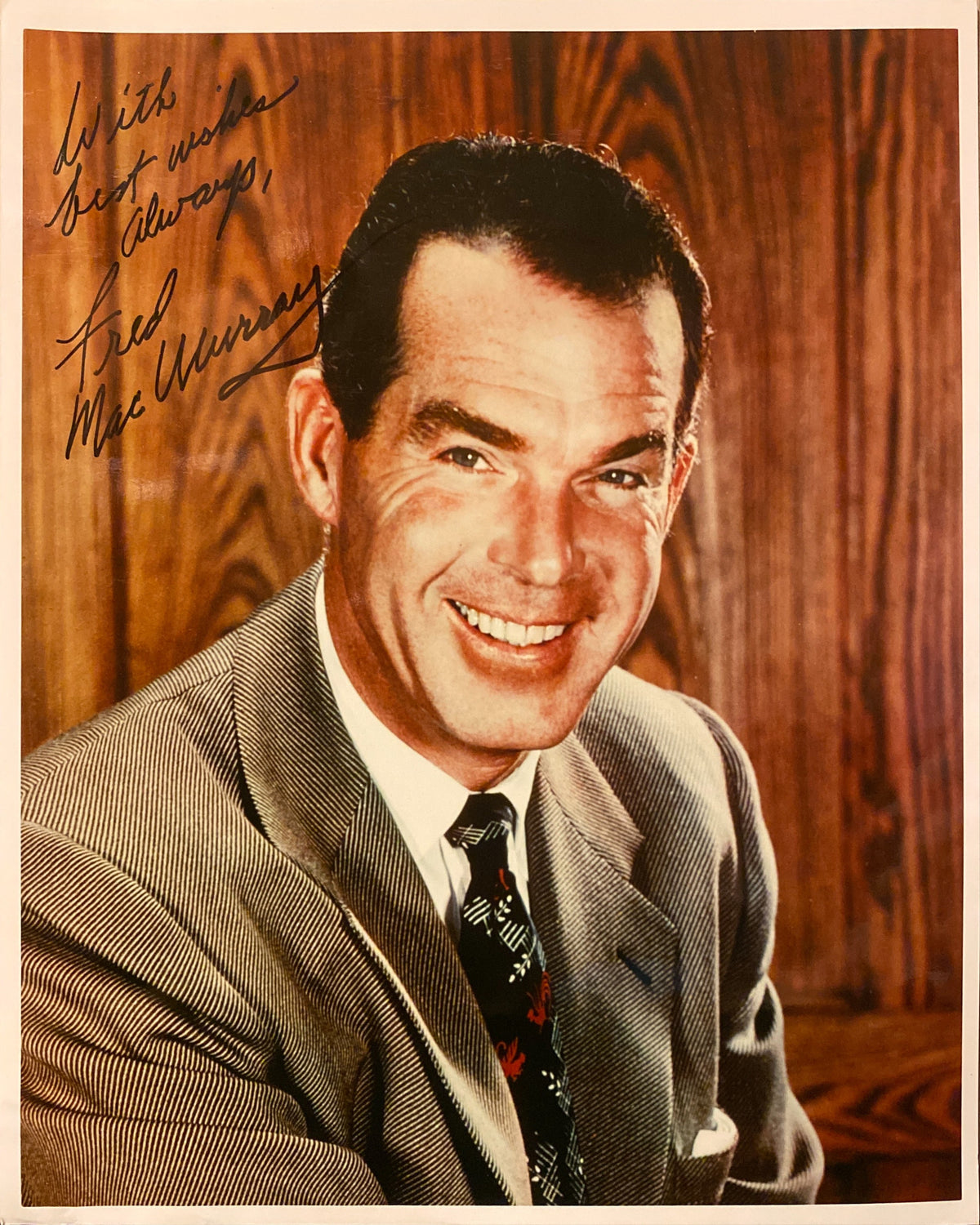 Fred MacMurray signed photo