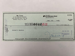 Mel Torme signed check