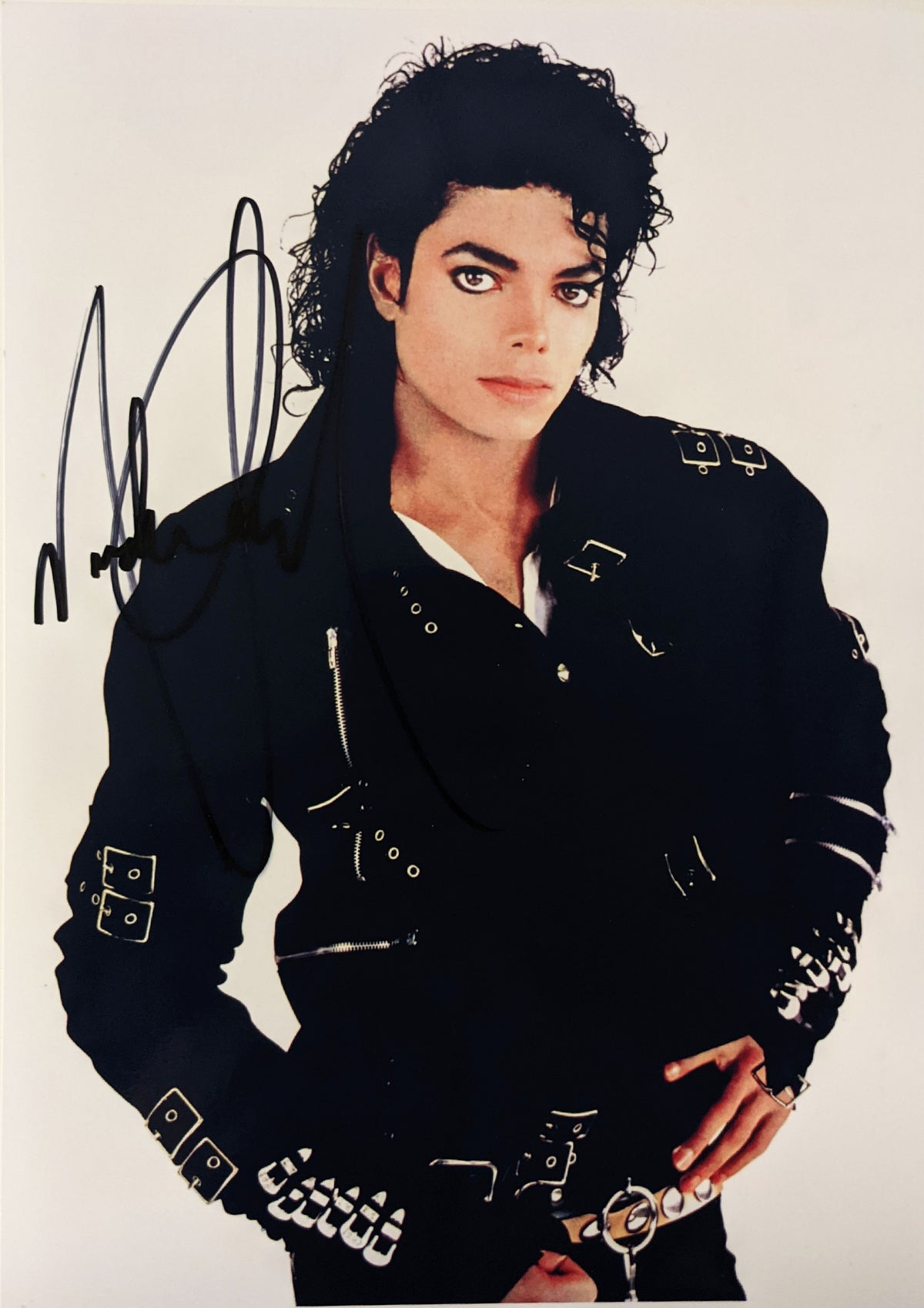 Michael Jackson signed photo