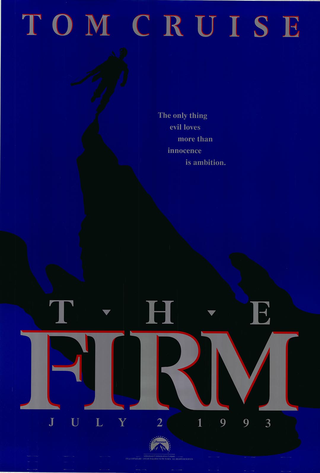 The Firm 1993 original one sheet poster
