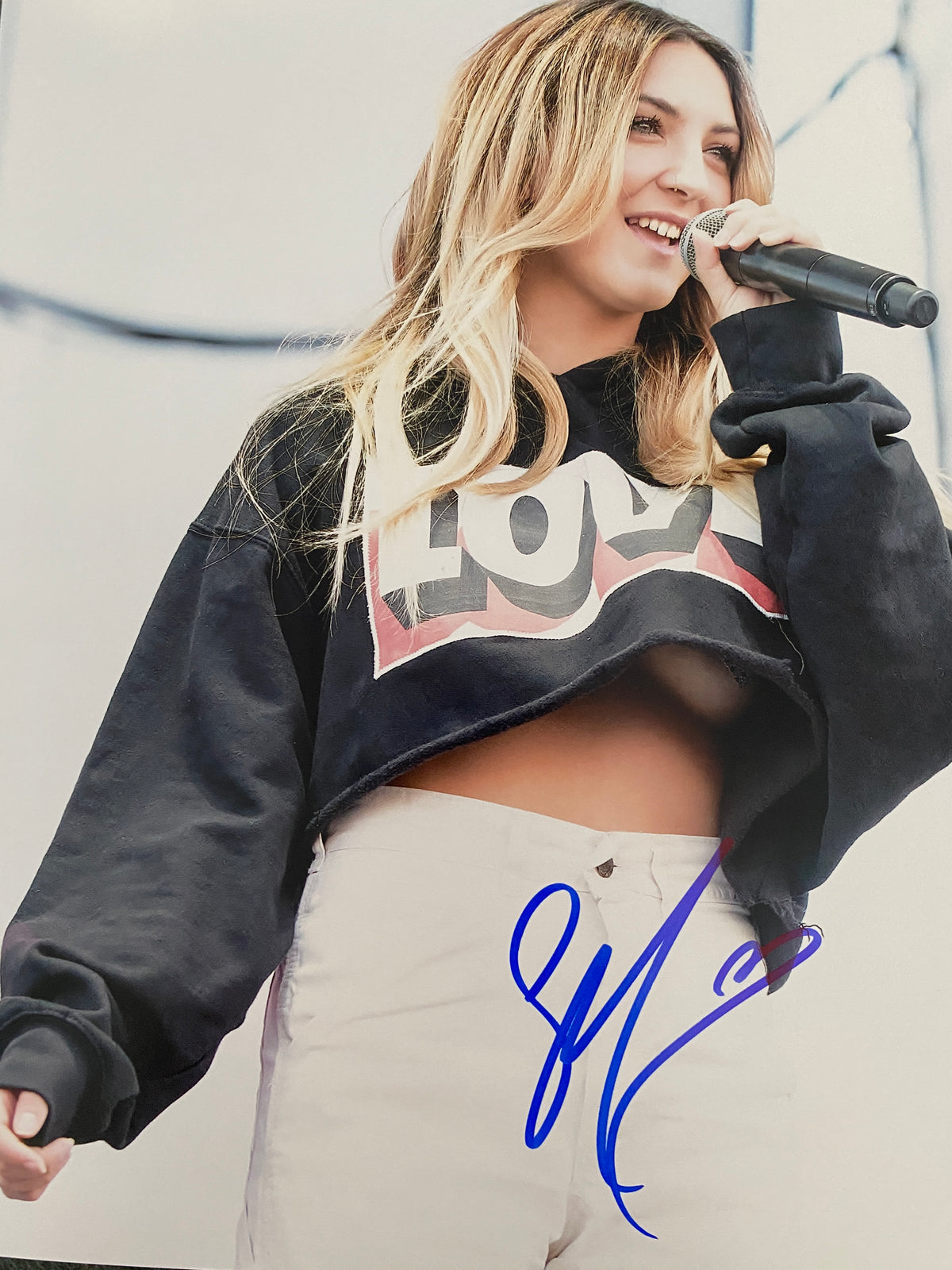 Singer Songwriter Julia Michaels signed photo