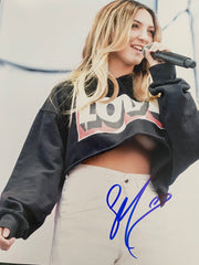 Singer Songwriter Julia Michaels signed photo