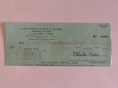 John McGivern signed check